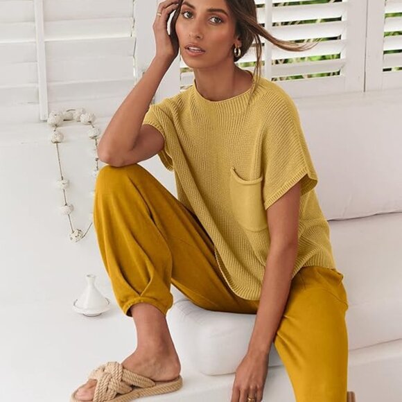 NEW!  Knit Sweater Set With Pants M 106 - Picture 1 of 7